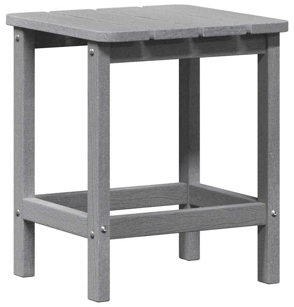 Mesa lateral Adirondack Cinza-claro 38x38x45 cm HDPE