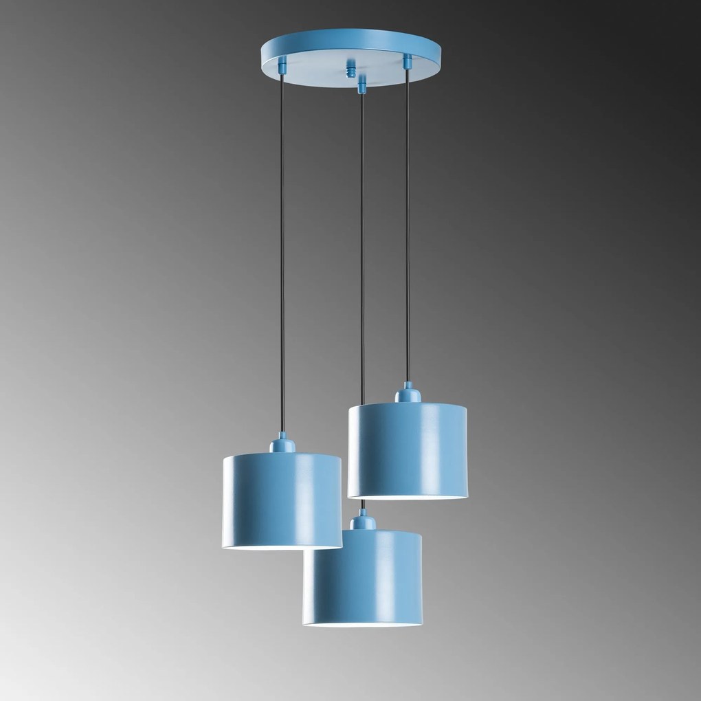Chandelier Duz – Azul Claro – Diâmetro 45 cm
