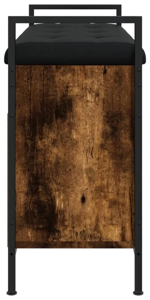 Banco sapateira 85,5x32x57,5cm derivado madeira carvalho fumado