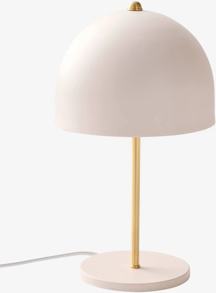 Candeeiro de mesa em metal inclinável cogumelo cru