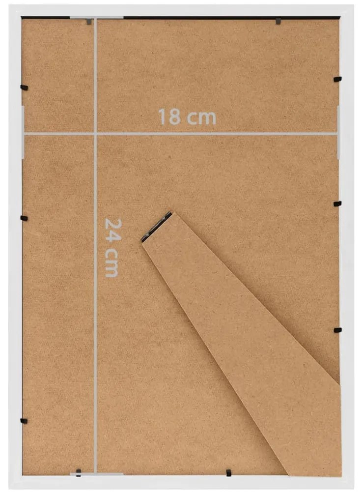 Molduras para mesa 3 pcs 18x24 cm MDF branco