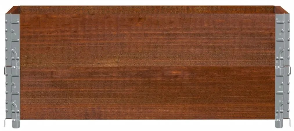 Colares p/ paletes 2 pcs 100x50cm madeira pinho maciça castanho