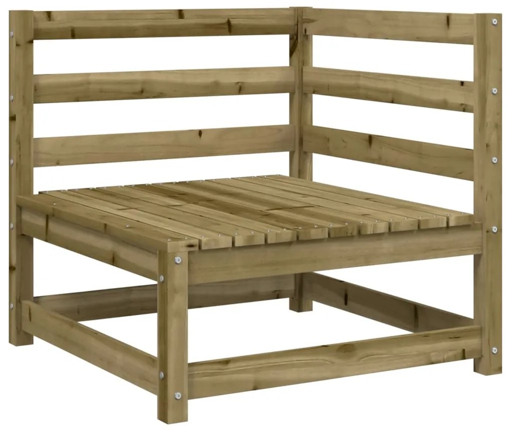 5 pcs conjunto de sofás para jardim madeira de pinho impregnada
