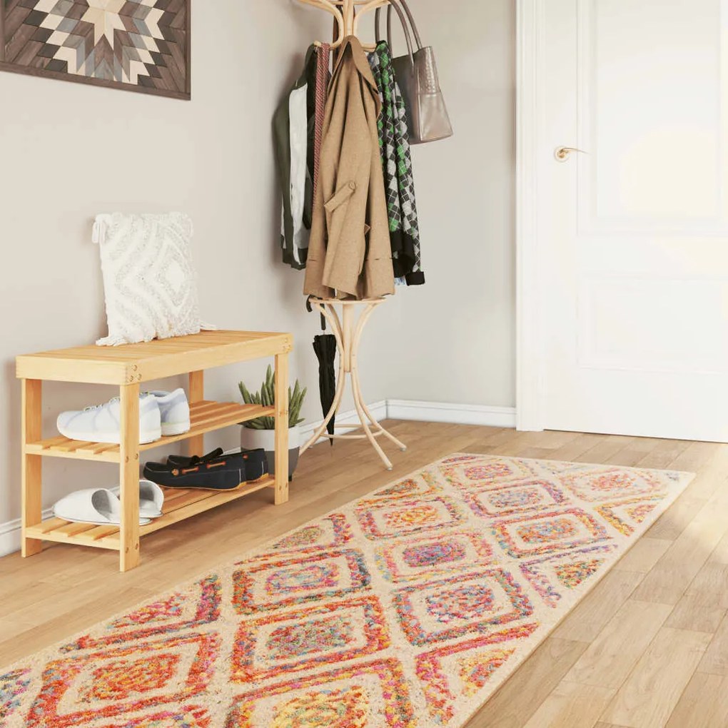 vidaXL Tapete lavável antiderrapante 80x300 cm multicor