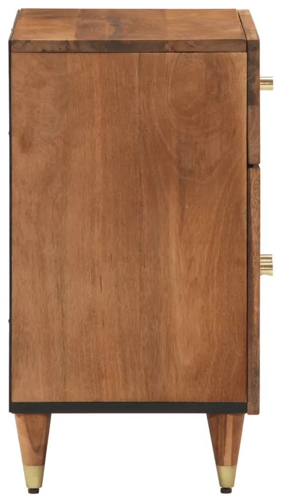 Mesa de cabeceira 50x33x60 cm madeira de mangueira maciça