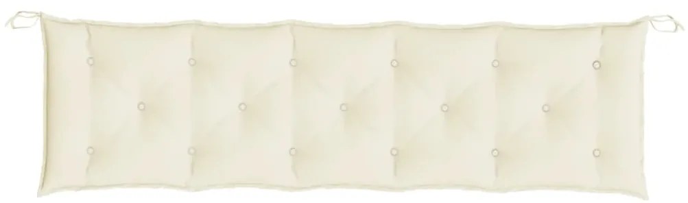 Almofadões banco jardim 2 pcs tecido oxford branco nata