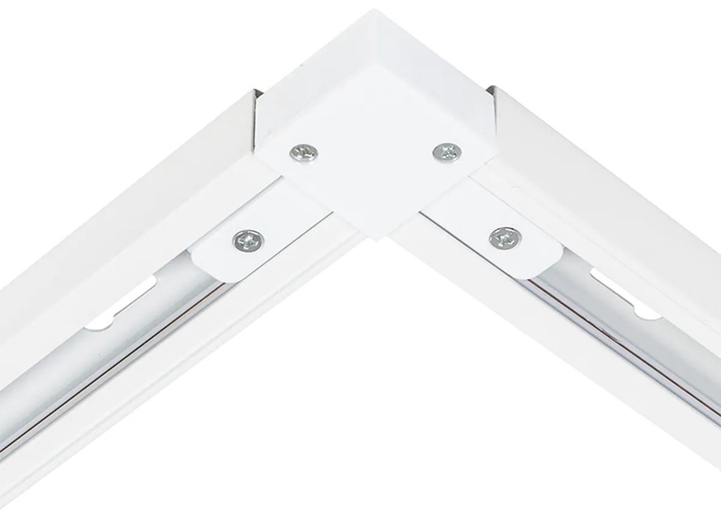 LED Sistema de iluminação de trilho inteligente com 6 focos brancos monofásicos 300cm - Iconic Jeana Moderno