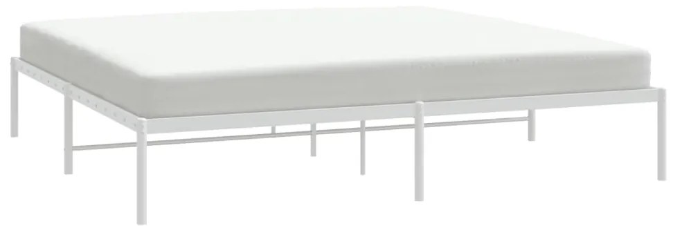 Estrutura de cama 180x200 cm metal branco