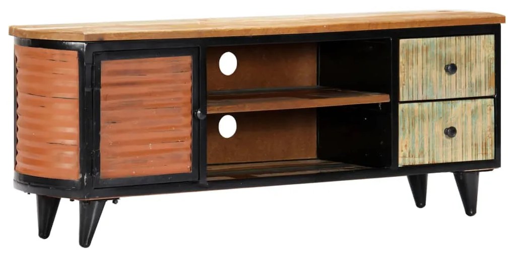 vidaXL Móvel de TV 120x30x45 cm madeira recuperada maciça