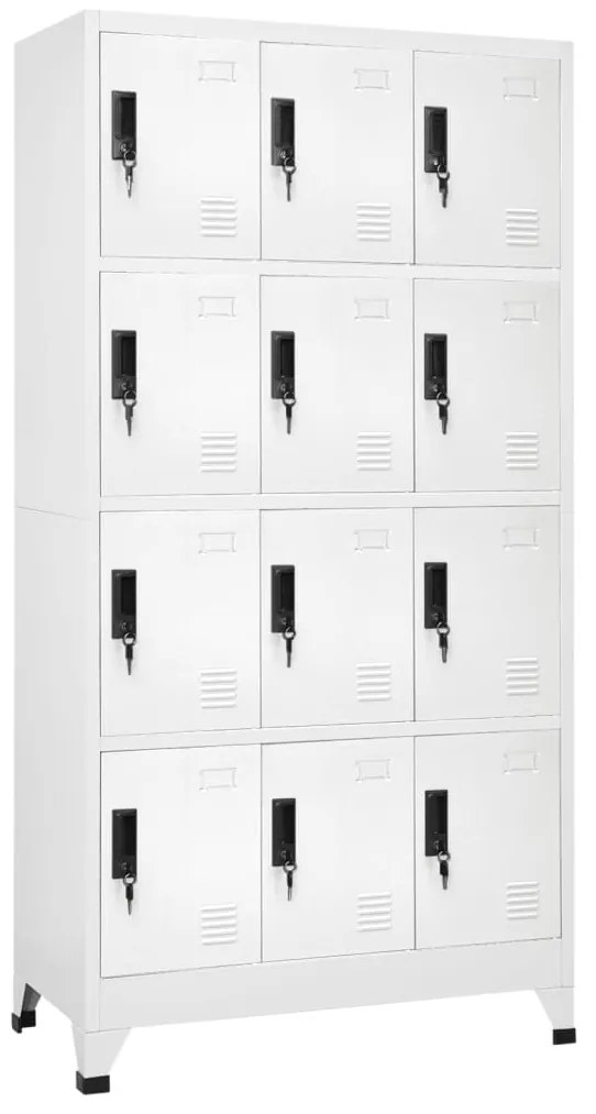 Cacifo aço 90x45x180 cm branco