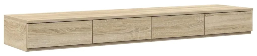 Cômoda vidaXL Carvalho Sonoma 135x36,5x16,5 cm em madeira laminada