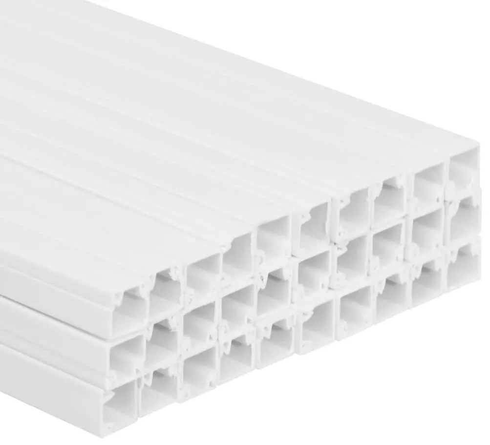 Calhas para cabos 20x10 mm 30 m PVC
