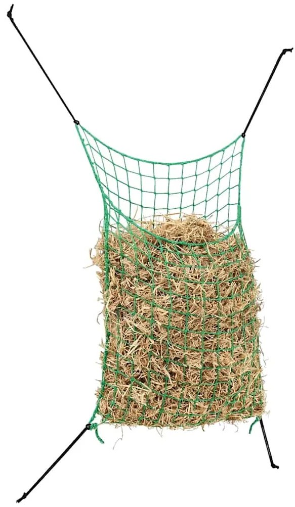 Redes para feno 2 pcs retangular 90x60 cm PP verde