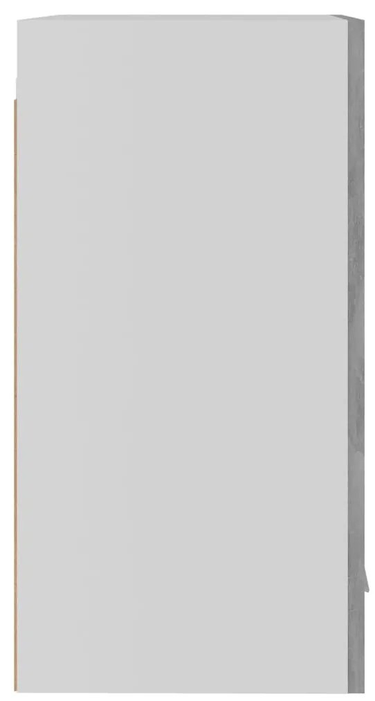 Armário de parede 39,5x31x60 cm contraplacado cinza cimento