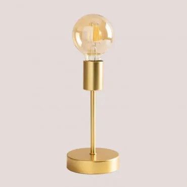 Lâmpada De Mesa Sem Fios Em Metal Grystel Amarelho Ouro - Sklum