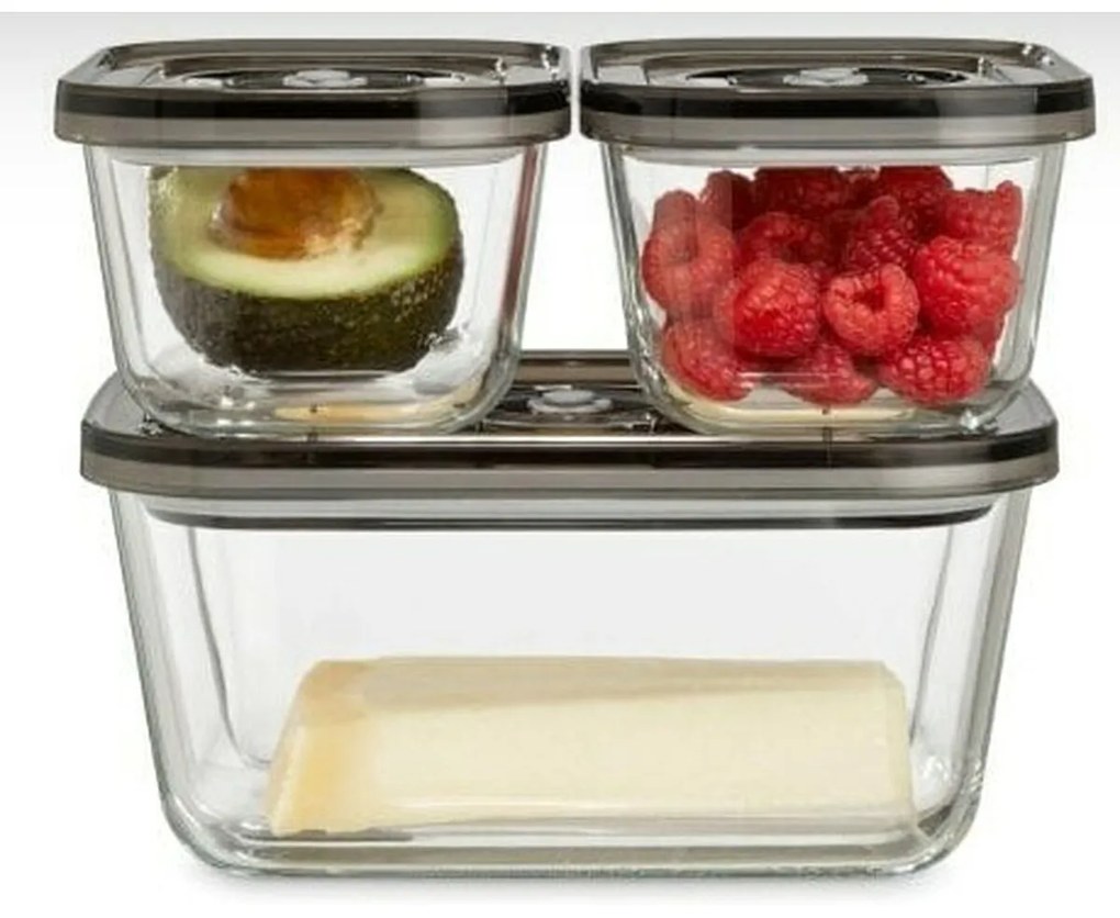 Lancheira CASO VacuBoxx Eco-Set Transparente 1,5 L 2,5 L