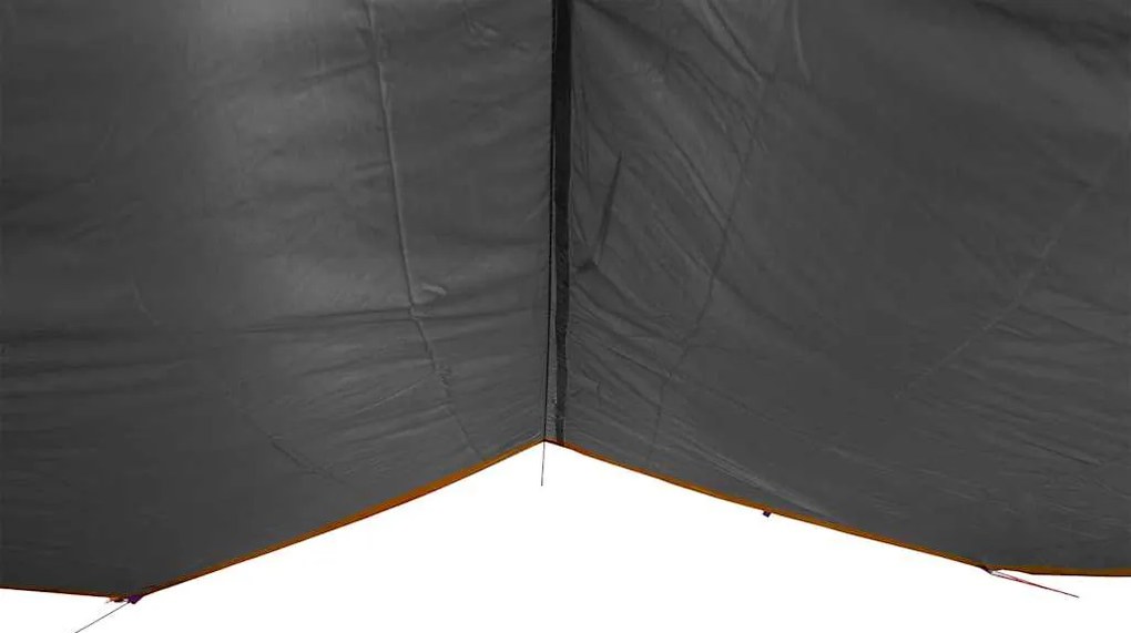 Lona de campismo 360x294 cm impermeável cinzento e laranja