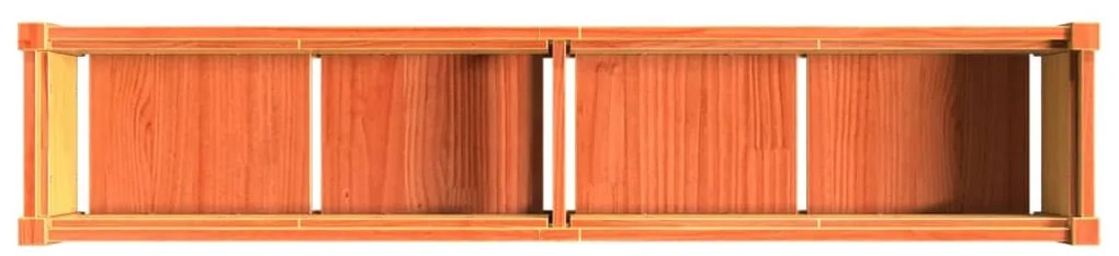 Vasos/floreiras de jardim 2 pcs pinho maciço castanho cera