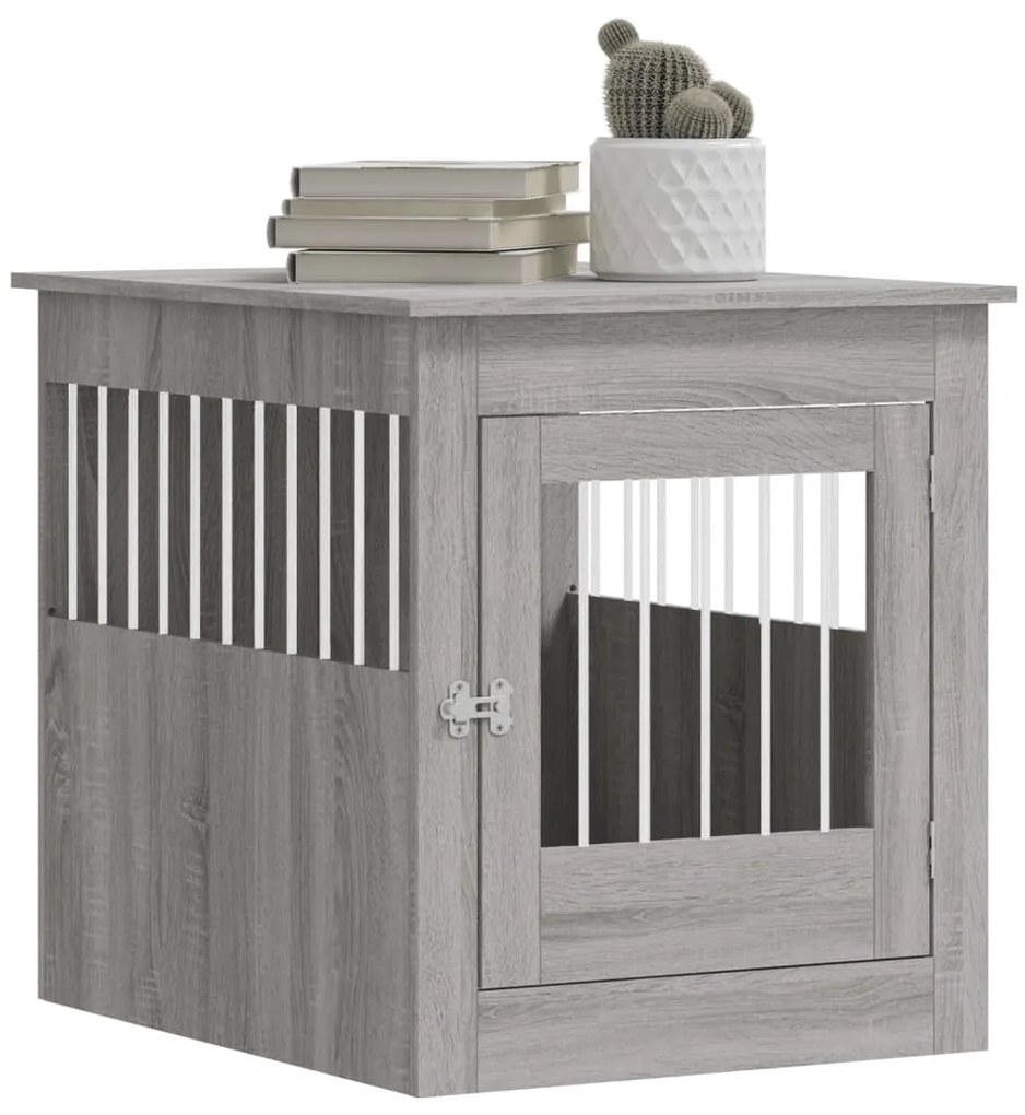 Móvel casota para cão 64,5x80x71 derivados madeira cinza sonoma