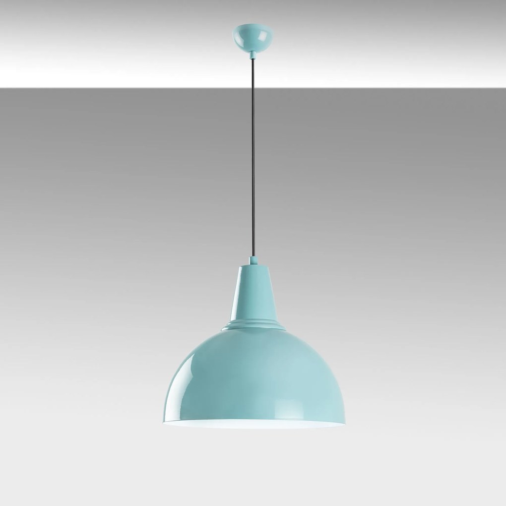 Candeeiro Suspenso Kure – Turquesa – Ø30 h:25 cm