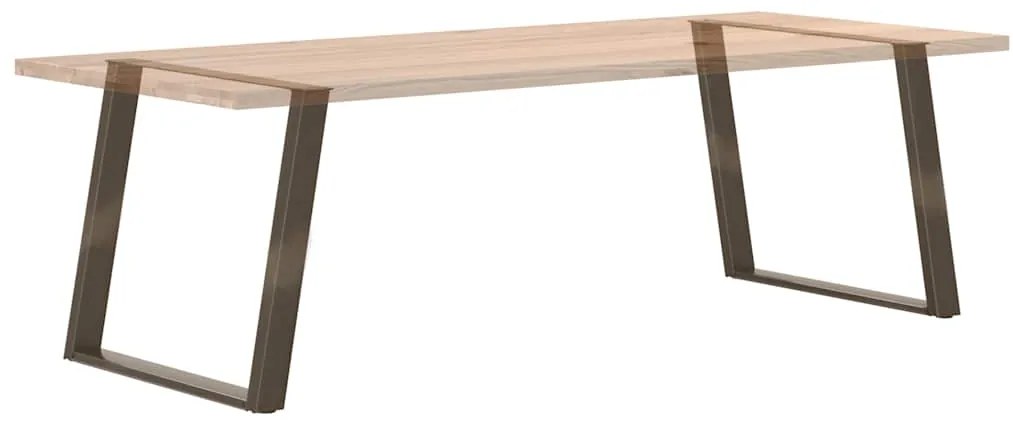 Pés para mesa de jantar em formato de U, 2 peças, aço natural, 100x(72