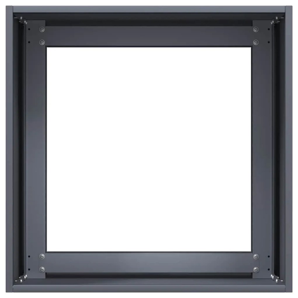 Vaso/floreira 40x40x40 cm aço laminado a frio antracite