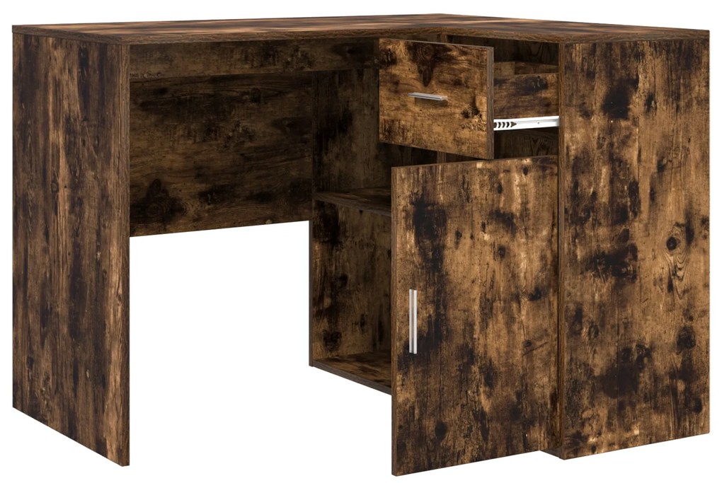 mesa de canto Carvalho Fumado 102x88x75 cm Madeira Engenheirada