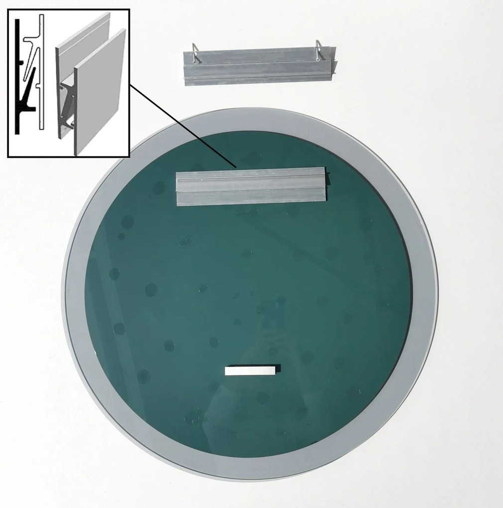Espelho Aqua – Transparente – 65x65 cm