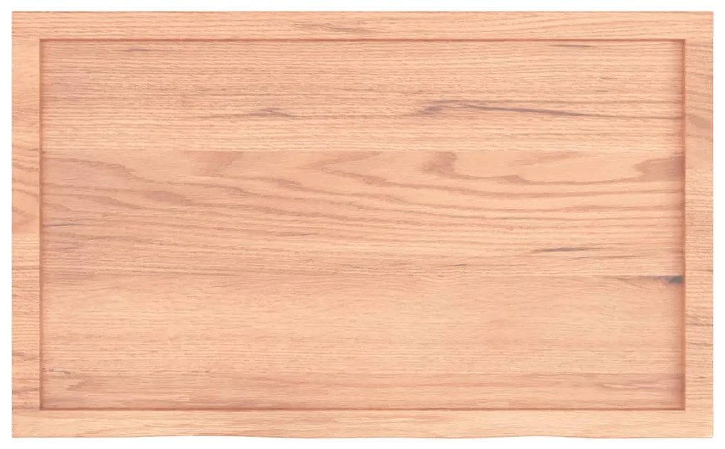 Tampo de mesa 100x60x(2-6) cm carvalho tratado castanho-claro