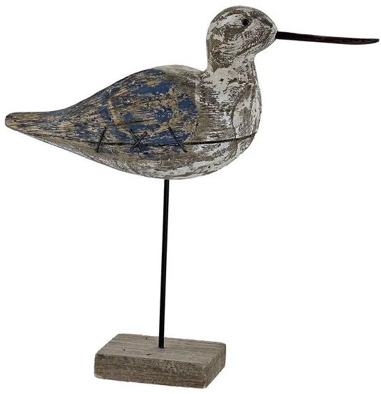 Figura Decorativa DKD Home Decor Vogel Madeira Metal (32 x 10 x 33 cm)