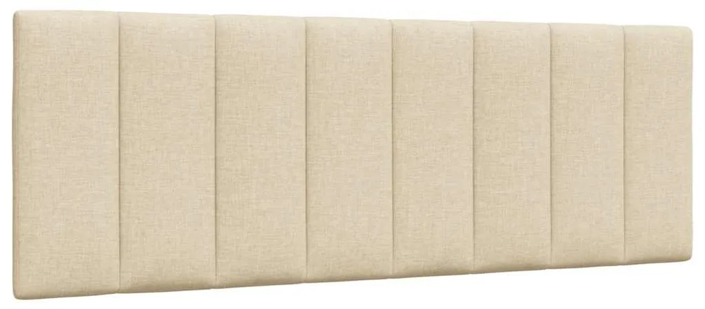 Cama com colchão 120x200 cm tecido cor creme