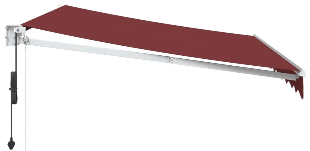 Toldo retrátil automático 300x250 cm bordô