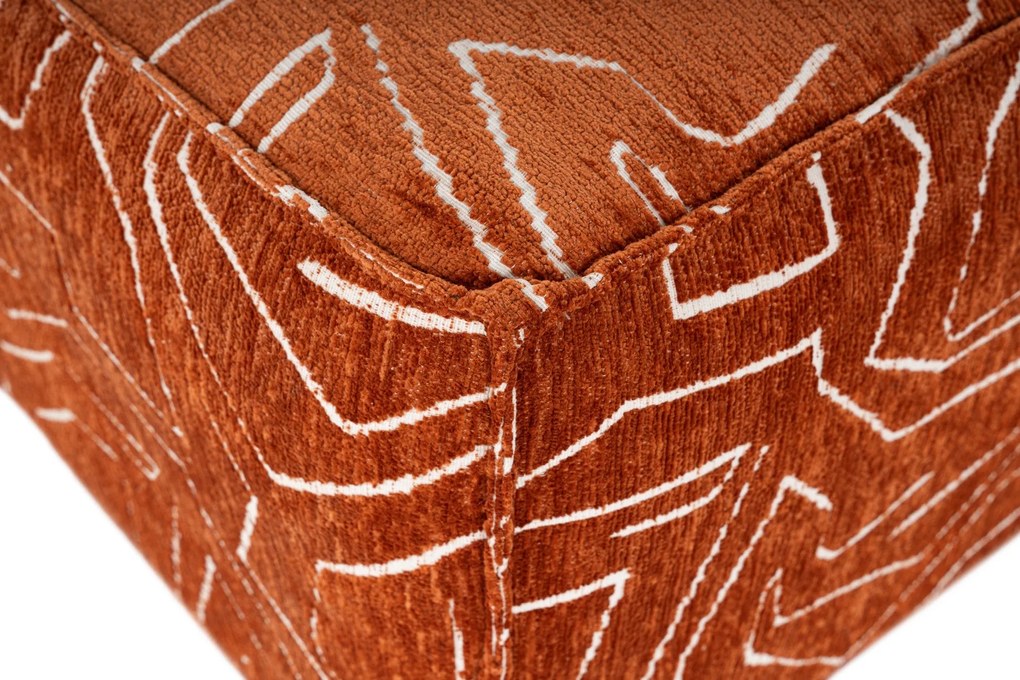Pouffe Lora – Laranja – 85x85x40 cm