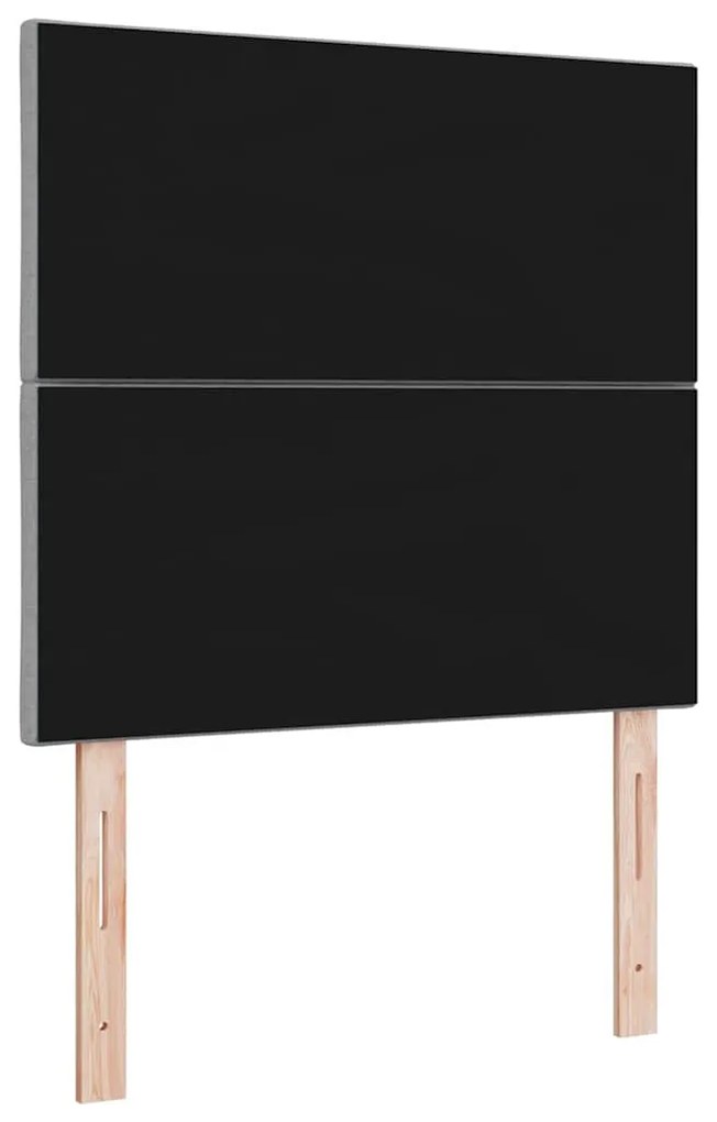 Cabeceira LED vidaXL Design de Blocos de Diamante Cinza Claro 100 cm T