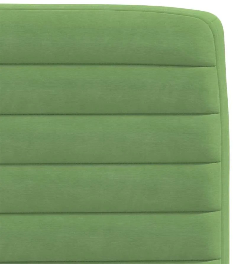 Cadeiras de jantar 2 pcs veludo verde-claro