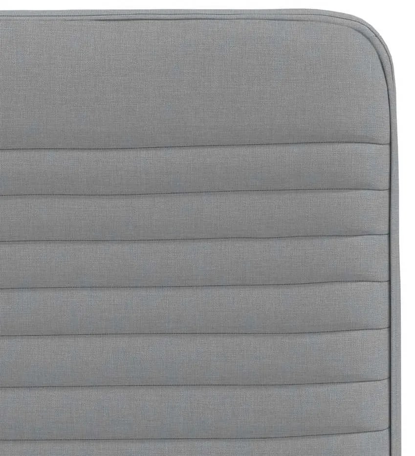 Cadeiras de jantar 2 pcs tecido cinzento-claro
