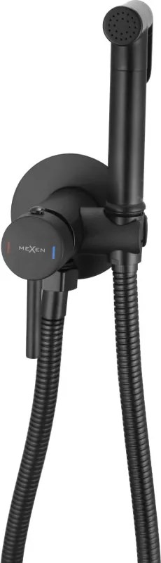 Mexen Elba misturadora de bidé embutida com kit de ponto, preto - 7599250-70