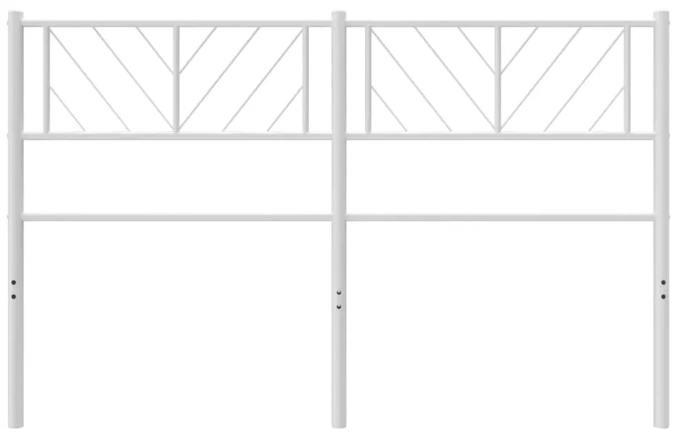 Cabeceira de cama 120 cm metal branco