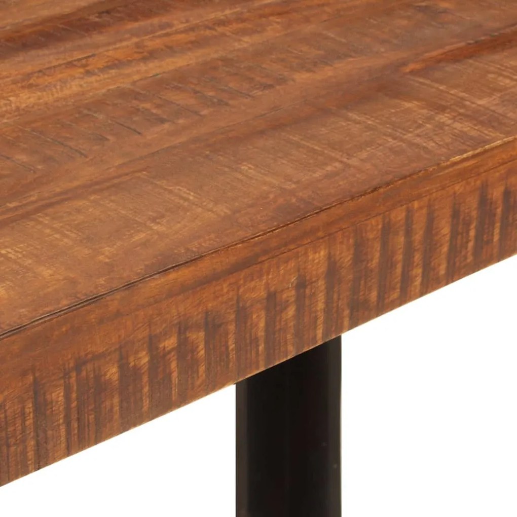 Mesa de jantar 120x60x76 cm mangueira maciça castanho-mel