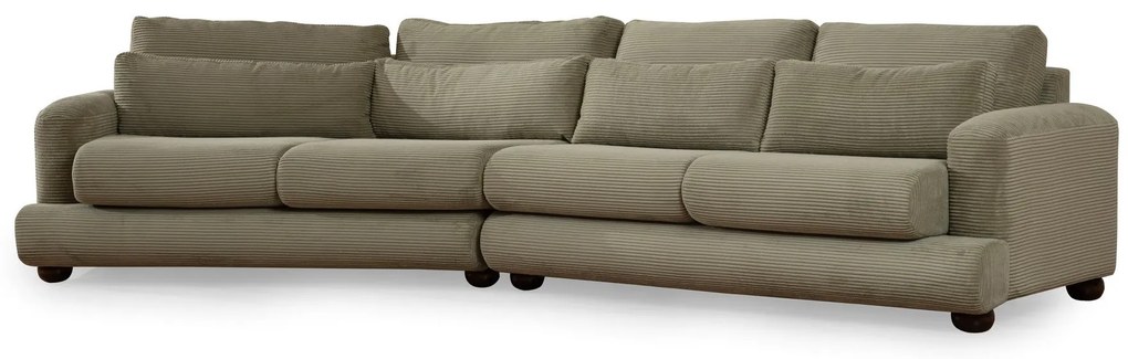 Sofá de 4 Lugares River – Verde – 330x105x90 cm