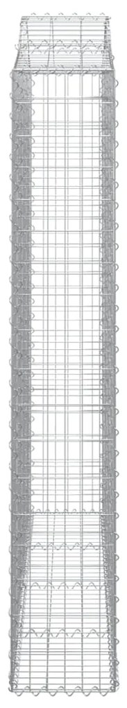 Cestos gabião arqueados 4pcs 200x30x180/200cm ferro galvanizado