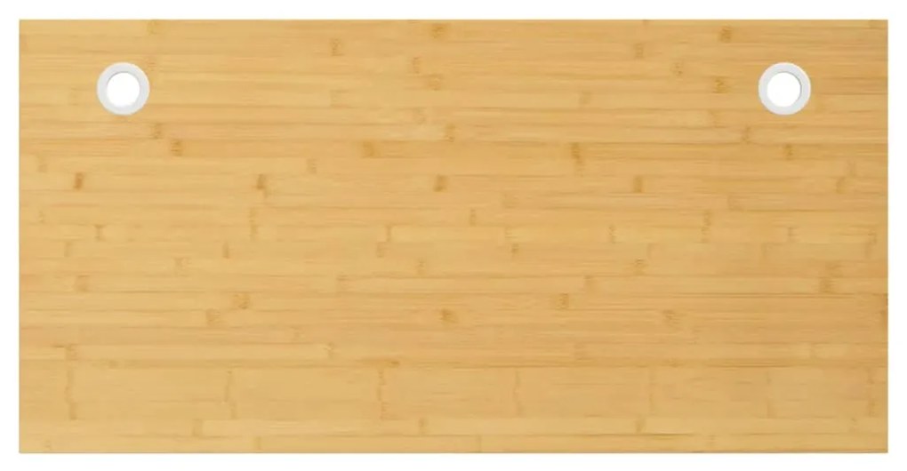 352753 vidaXL Tampo de secretária 110x55x1,5 cm bambu