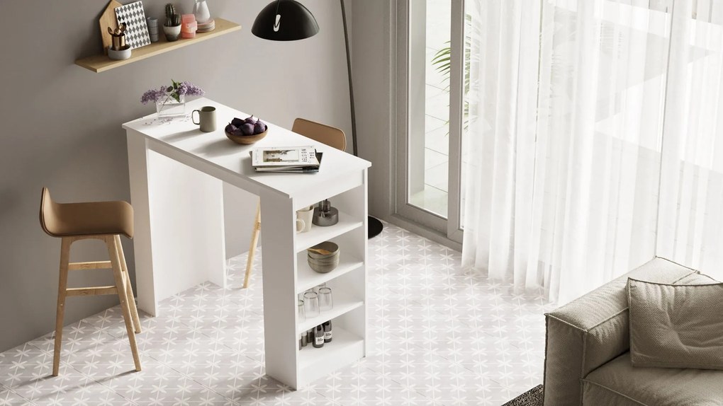 Mesa de Bar ST1 – Branco – 120x101,8x51,6 cm