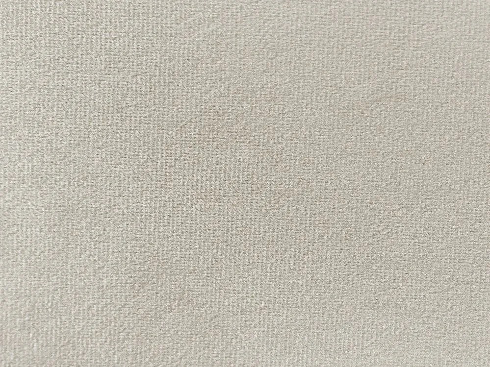 Cama de casal com arrumação em veludo branco creme 140 x 200 cm VINCENNES Beliani