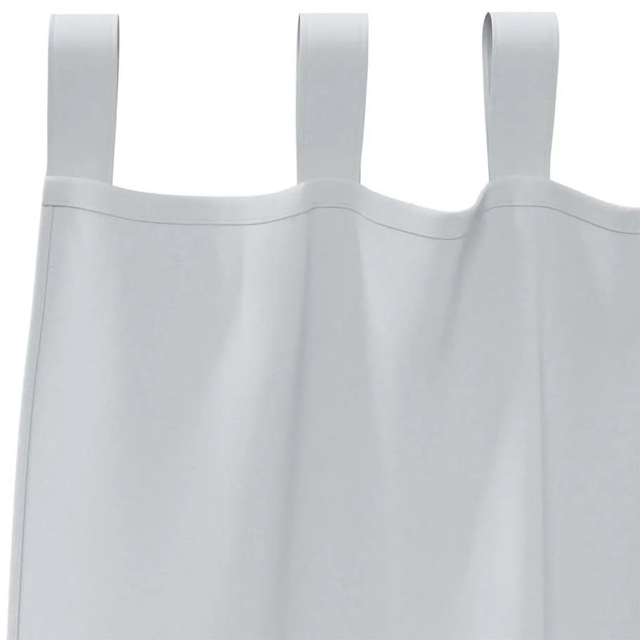Cortinas com cortinas 2 pcs Cinza Claro 260 x 140 cm Poliéster