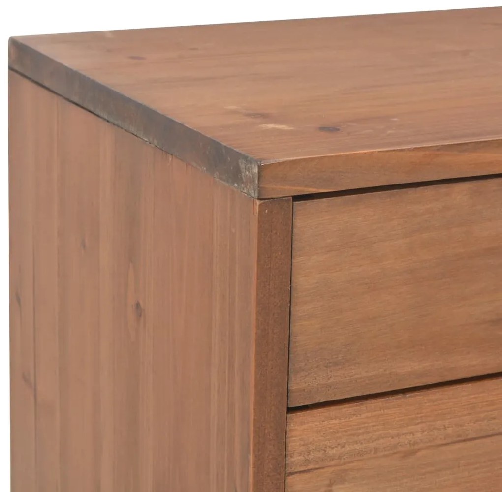 Móvel de TV com 4 gavetas 120x30x40 cm abeto maciço