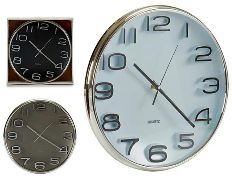 Relógio de Parede Cristal Plástico (33 X 5 X 33 cm)