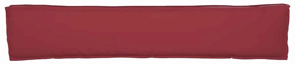 Almofada para Banco Vermelha Vinho 200x40x8 cm em Tecido Oxford