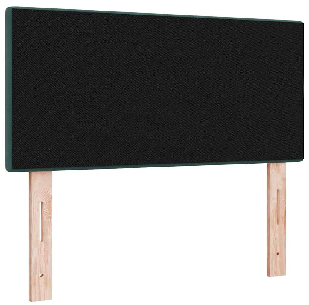 Cabeceira vidaXL Almofadada Verde Escuro 80 cm Veludo