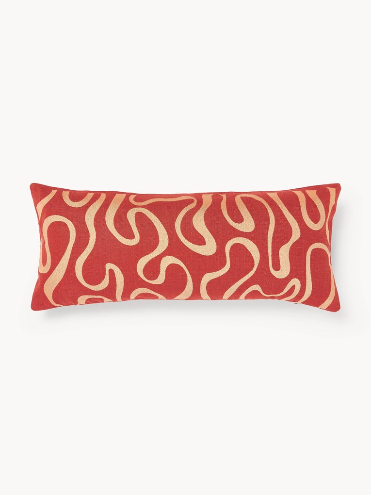 Capa de almofada para exterior com padrão de ondas Shanti